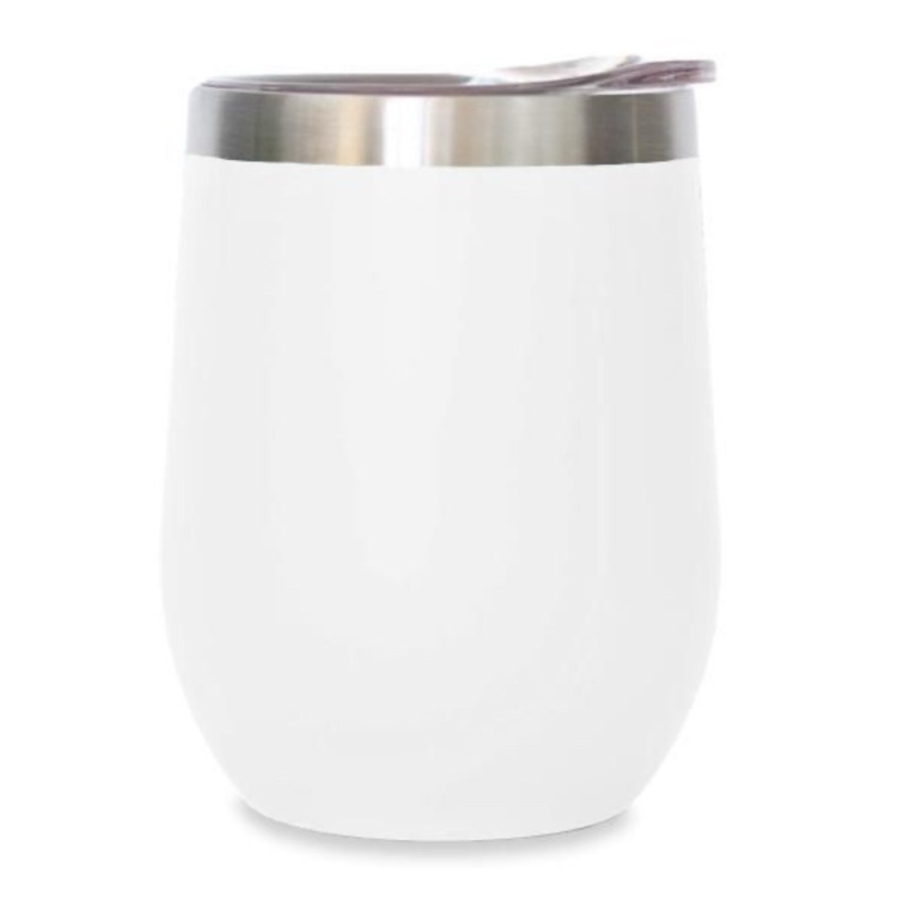 12oz Stemless Wine Tumbler - White